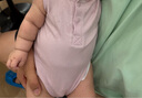 babylove嬰兒包屁衣夏季薄款莫代爾連體衣寶寶無(wú)袖背心三角爬服睡衣夏裝 曬單實(shí)拍圖