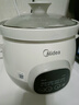 美的（Midea）煲湯電燉鍋3-4人用 電砂鍋煲湯鍋燉湯盅電燉鍋直燉紫砂陶瓷燉鍋電燉鍋2-3人慢燉煮粥煲粥鍋電湯煲 白瓷內(nèi)膽 DG30E201【3L=10碗】 3L 曬單實(shí)拍圖