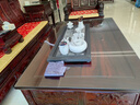 茶錦記茶具盤(pán)烏金石茶盤(pán)石頭排水式茶具家用新中式影雕整塊天然茶臺(tái)茶海 100cm*50cm*3cm 單茶盤(pán)#需定做 曬單實(shí)拍圖