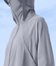 蕉下（beneunder）涼感防曬衣女士防紫外線夏季新款冰絲涼感披肩防曬服連帽 冰川灰 M 曬單實拍圖