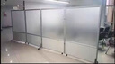 鑫禹恒辦公室透明亞克力屏風(fēng)隔斷工廠車間折疊移動(dòng)屏風(fēng)遮擋高隔斷墻定制 透明亞克力（品質(zhì)保障） 1米寬*1.8米高一塊 曬單實(shí)拍圖