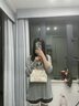 貞嘻旗袍包包搭配新中式古風(fēng)漢服女包斜挎刺繡配飾復(fù)古手提包珍珠包 刺繡花朵包+鏈條+珍珠【米白色】 曬單實(shí)拍圖
