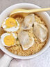 柏登居奶fufu陶瓷碗少女心手把碗勺一人食釉下彩焗飯碗奶油色系餐具套裝 奶油黃餐具 3件裝手柄碗+勺子+筷子 曬單實(shí)拍圖