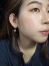 Lnieer999足銀超閃星星耳扣耳圈女小眾設計感高級精致耳環(huán)2025新款耳飾 星星耳環(huán)【999足銀】 曬單實拍圖
