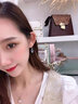 老鳳祥99足銀耳釘女2025新款一周耳環(huán)套裝生日禮物女生高級(jí)感送女朋友 L-TH04心中有你足銀耳飾套裝 曬單實(shí)拍圖