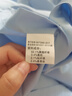 羅蒙（ROMON）【桑蠶絲免燙】短袖襯衫男士白襯衫修身襯衣商務(wù)職業(yè)男天藍色3XL 曬單實拍圖