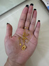 周大福 ING系列l(wèi)ove雙環(huán)足金吊墜黃金項(xiàng)鏈女套鏈(工費(fèi):420計(jì)價(jià))F228956 40cm 足金 約4.35g 曬單實(shí)拍圖