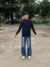HLA海瀾之家長袖針織衫男純羊毛毛衣男25秋季 深藍(lán)63 M 170/88A 推薦125~136斤 曬單實(shí)拍圖