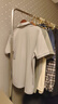 納維凱爾意大利小帆船男夏季防蚊通勤刺繡短袖POLO衫1325525525 灰 L  曬單實(shí)拍圖
