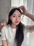 花詩可簡約春夏絹紗寬邊發(fā)箍女2025新款高顱頂頭箍日常百搭優(yōu)雅氣質(zhì)發(fā)飾 1#米白色-雙層網(wǎng)紗發(fā)箍 曬單實拍圖