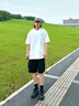 TUCANO;啄木鳥夏季男士短褲五分褲男寬松大褲衩夏季潮流中褲休閑百搭冰絲短褲子 黑色 D860【涼感舒適】 XL 【建議130-150斤】 曬單實拍圖