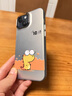 筱旺適用iPhone16Promax手機殼可愛小恐龍情侶蘋果15Pro磨砂膚感高級感14plus全包防摔13軟硅膠殼套12 磨砂彩銀-黑色-十有八九UW6710 iPhone 14 曬單實拍圖