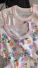 印品棉棉屋2件裝夏季日系中小兒童裝半袖上衣純?nèi)轪類女童寶寶短袖t恤外穿 純色粉紫花短袖2件裝 80 曬單實(shí)拍圖