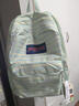 JANSPORT杰斯伯書(shū)包輕便雙肩包男女款旅行包簡(jiǎn)約背包電腦包登山包學(xué)生校園 薄荷糖(單側帶無(wú)隔層) 曬單實(shí)拍圖