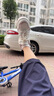 李寧奶酪丨休閑鞋女鞋輕便厚底增高拼接潮流百搭運動(dòng)鞋AGCU366 曬單實(shí)拍圖