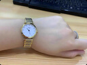 YANZIXG瑞士正品女士手表女超薄簡(jiǎn)約非機械時(shí)尚防水鑲鉆全自動(dòng)機械表女表 鉆精鋼白面女 曬單實(shí)拍圖