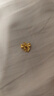 Lossot生日禮物女生足金在逃公主黃金吊墜女5G金蝴蝶結(jié)項(xiàng)鏈金飾掛墜 曬單實(shí)拍圖