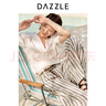 DAZZLE邱天同款地素休閑褲2025年夏季新款白色亞麻長褲 白色 XS 曬單實拍圖