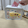 愛圓滿存錢罐擺件六一兒童節(jié)禮物女孩生日禮物6-10歲男孩可存可取儲錢罐 藍色-指紋款【鑰匙+智能開門】 曬單實拍圖
