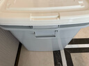 SPACEXPERT 衣物收納箱車載塑料整理箱帶輪外體積210L 80*58*46cm 灰色1個裝 曬單實拍圖