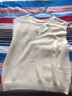 無印良品（MUJI） 女式 強(qiáng)捻網(wǎng)眼法國袖毛衣 女款背心25年夏季針織衫女裝 BA1QFA5S 象牙色 L (165/88A) 曬單實拍圖