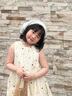 旻勝 女童花苞裙寶寶連衣裙彩色波點公主裙背心裙夏季款女孩生日禮物 米黃色120【38-45斤/115cm左右】 曬單實拍圖