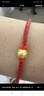 周大福簡(jiǎn)約時(shí)尚配件皮繩手繩 紅繩 21.25cm AX100七夕情人節(jié)禮物 曬單實(shí)拍圖