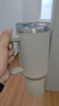 Glasslock杯子冰霸304不銹鋼吸管保溫杯大容量車(chē)載水杯保溫保冷杯1200ml 灰色【吸管&杯刷】 曬單實(shí)拍圖