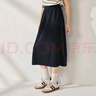 茵曼（INMAN）簡(jiǎn)約工裝風(fēng)半身裙女2025夏季戶外百搭寬松復(fù)古中長(zhǎng)款A(yù)字裙子 深寶藍(lán) M 曬單實(shí)拍圖