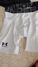 安德瑪（UNDERARMOUR）春夏HeatGear Armour男子訓練運動緊身短褲1361596 白色100 L 曬單實拍圖