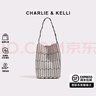 CHARLIE&KELLI CK品牌包包女包幾何菱格菜籃子水桶包腋下包女士2025新款手提包 冰灰色【七夕情人節(jié)禮物】 大號(hào)【七夕情人節(jié)禮物】 曬單實(shí)拍圖