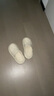 樸西奶酪踩屎感洞洞鞋女夏季厚底涼鞋沙灘包頭拖鞋外穿象牙白37-38 曬單實(shí)拍圖