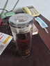 水宜生玻璃杯雙層水杯男茶杯高檔商務(wù)泡茶杯辦公杯水晶杯透明防燙微保溫 【380ml】禮盒裝 曬單實(shí)拍圖