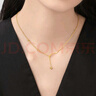 周生生黃金項(xiàng)鏈 足金扭片愛心套鏈流蘇 心弦15859N計(jì)價(jià)41厘米7.5克 曬單實(shí)拍圖