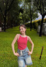 ANN ANDELMAN【李蘭迪同款】官方直營(yíng)洗水五分牛仔褲女短褲寬松闊腿褲 藍(lán)色 S 曬單實(shí)拍圖