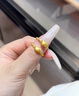 羅威寶格足金999黃金戒指女配件KT貓hello kitty手鏈編織送女友生日禮物 足金kt貓約0.12g 曬單實拍圖