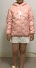 雪中飛【壓膠工藝】兒童羽絨服新款男女童秋冬季輕薄保暖外套 粉色 170 曬單實拍圖