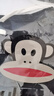 大嘴猴（paul frank）休閑套裝男夏季麂皮絨運(yùn)動(dòng)短褲寬松短袖t恤潮流百搭兩件套 曬單實(shí)拍圖