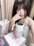 Vanow輕奢櫻花保溫杯女316不銹鋼高顏值茶水分離送朋友新款泡茶水杯子 櫻花粉【智能測溫】 曬單實(shí)拍圖