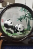 蜀中瑰寶蜀繡雙面刺繡熊貓文創(chuàng)擺件中國特色禮物送老外出國成都伴手禮紀念 節(jié)節(jié)高熊貓 曬單實拍圖