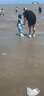 熊火兒童下水褲戶外玩水服捉魚趕海半身涉水褲背帶連體鞋防水沙灘 兒童天空藍(lán)背帶褲【加厚帶口袋】 28 (鞋內(nèi)長18cm) 曬單實(shí)拍圖