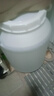 鷗宜ORYT 大白桶水桶化工桶儲水塑料桶大號帶蓋圓桶加厚膠桶大容量 65L白色特厚款 曬單實(shí)拍圖