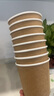 得力（deli）【超級爆款】280ml一次性杯子 紙杯/水杯 牛皮紙外層  雙層加厚接待用 50個(gè)裝 19209 曬單實(shí)拍圖