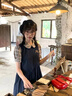 慕瑤雨夏日季新款甜美減齡學(xué)院風(fēng)寬松假兩件格紋拼接娃娃領(lǐng)連衣裙女學(xué)生 藏青色 S 85-95斤 曬單實拍圖