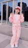 迪士尼（Disney）女童春裝套裝2025新款兒童裝春季時(shí)髦洋氣女大童春款運(yùn)動服二件套 粉色 140 cm 曬單實(shí)拍圖