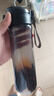 富光一鍵彈蓋磁彈泡茶杯Tritan材質茶水分離杯塑料水杯子黑色720ml 曬單實拍圖