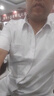 啄木鳥（TUCANO）襯衫男士夏季短袖襯衣商務(wù)正裝純色休閑時(shí)尚百搭男裝 白色 4XL 曬單實(shí)拍圖
