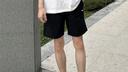 安踏兒童涼感速干男童短褲2025夏季新款中大童運動梭織冰絲五分褲子 黑色 梭織速干 160 cm 曬單實拍圖