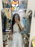 斤慕波點條紋短袖襯衫連衣裙子女學院風拼接甜美收腰顯瘦百搭2025新款 藍白條紋連衣短裙 M 曬單實拍圖