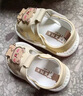 婧麒（JOYNCLEON）寶寶涼鞋夏季學(xué)步1-3歲嬰兒鞋防滑軟底包頭叫叫鞋男女寶寶鞋子 黃色 17 碼【內(nèi)長(zhǎng)12cm腳長(zhǎng)11.5cm】 曬單實(shí)拍圖